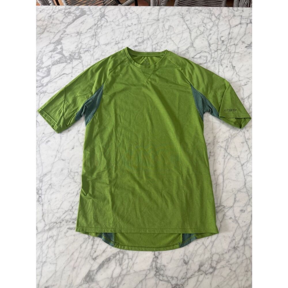 Men's Kitsbow Sz XS Cycling Short-Sleeve Green Performance Shirt